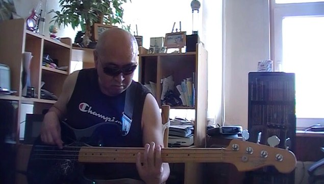 Summertime JazzBlues Oscar Peterson Bass cover Bob Roha