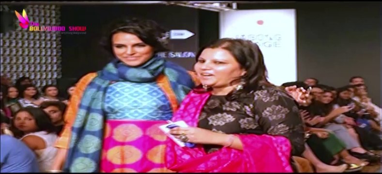 Neha Dhupia Walks Ramp For Desiner Swati Vijaivargie @ Lakme Fashion Week !
