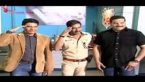 Ajay Devgan on set of CID  Singham Returns