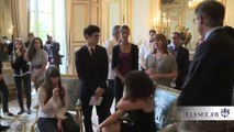 Bacheliers reçus à l'Elysée