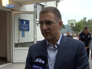 Ministar Stefanović u Majdanpeku, 03. septembar 2014. (RTV Bor)