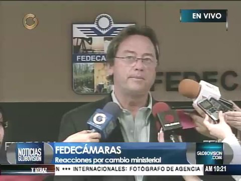 Fedecámaras considera positivo los cambios ministeriales