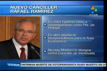 Rafael Ramírez es el nuevo Canciller venezolano