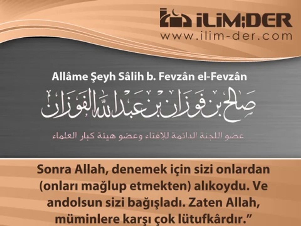 Müslümanların Başına Gelen Musîbetlerin Sebebi ve Çaresi