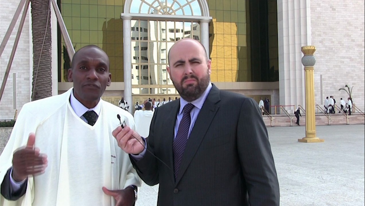 Pr Leandro et l'Eveque Edouard