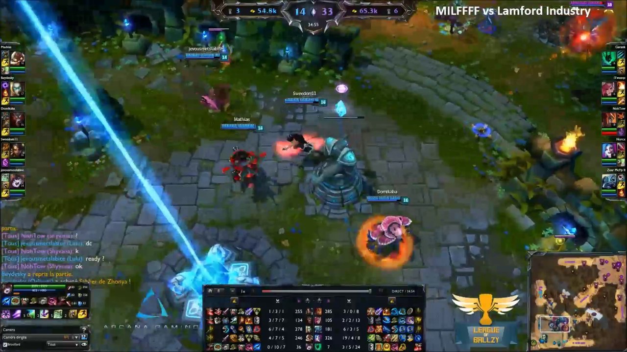 Arcana Cup #1 - Finale Arbre Amateur - MILFFFF vs Lamford Industry - Game 1