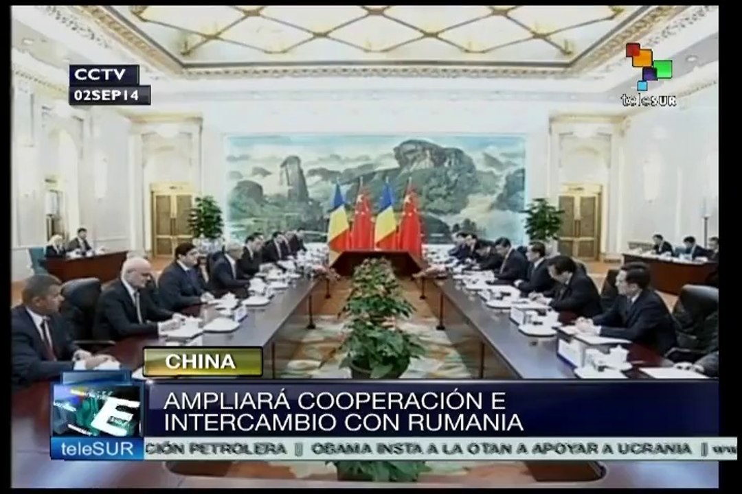 Firman China y Rumania convenios de cooperación en varios rubros