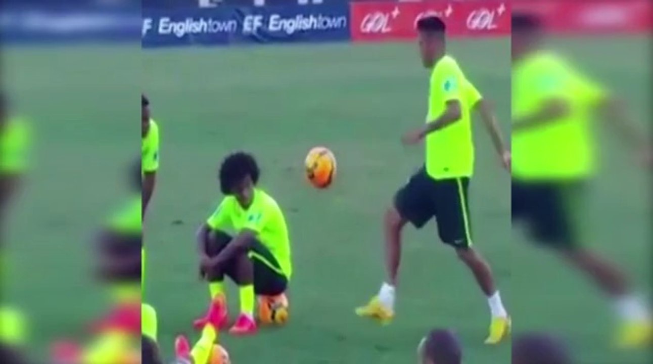 Neymar shows off some unbelievable skill in Brazil training