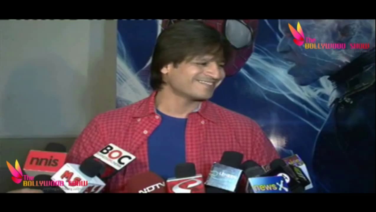 Vivek oberoi @ Amazing SpiderMan 2 Screening For Cancer Patients