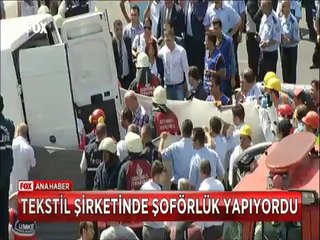 Tekstil işcisi genç adam tonlarca ağırlığın altında can verdi