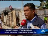 6 familias fueron desalojadas de zona de alto riesgo en Guayaquil