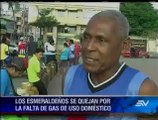 En Esmeraldas se quejan por supuesto desabastecimiento de gas