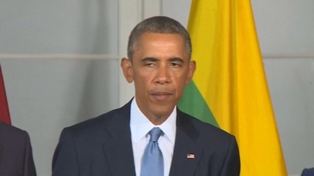 Obama affirms rock solid support for Baltic states