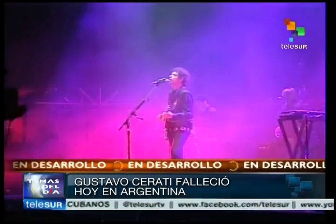 El mundo llora la muerte del músico argentino Gustavo Cerati