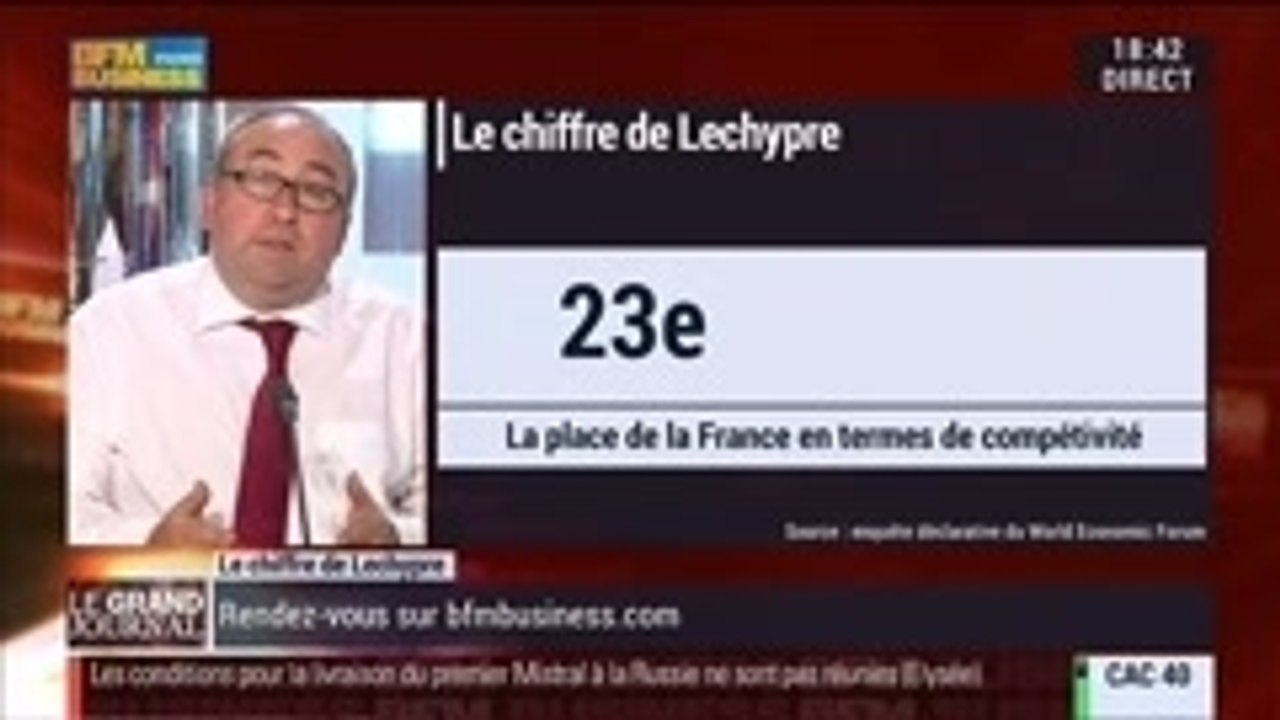 Emmanuel Lechypre : Compétitivité: la France reste à la 23ème place dans le classement du World Economic Forum - 03/09