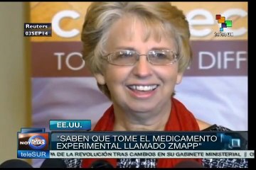 Infectada de ébola se recupera tras tomar medicamento experimental