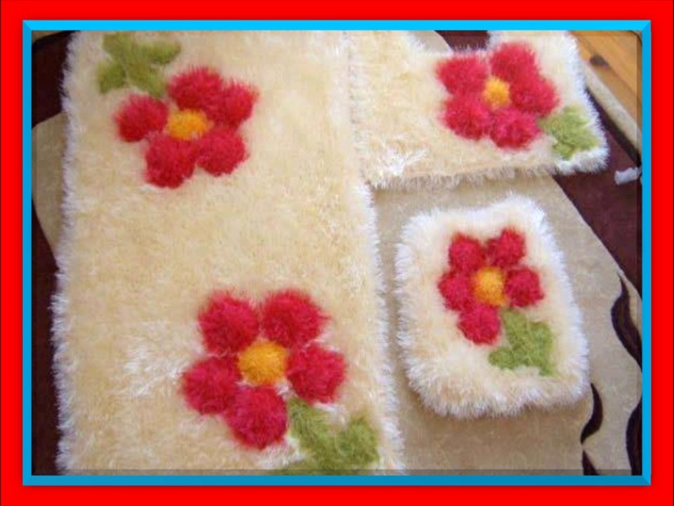 أطقم حمامات من الكروشية رائعة