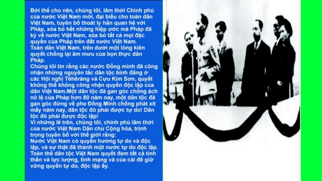 Bác Hồ đọc Tuyên Ngôn Độc Lập ngày 2/9/1945