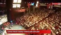 Şafak Pavey barış türküleri söyledi