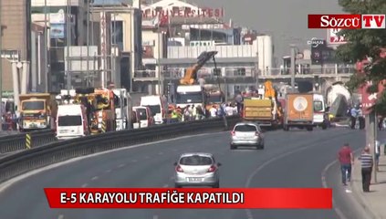 Download Video: E-5 Karayolu trafiğe kapatıldı