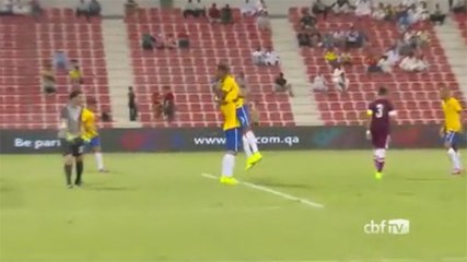 Le but de Doria avec les U21 du Brésil