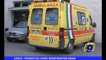 CORATO | Incidente sul lavoro, muore muratore 62enne