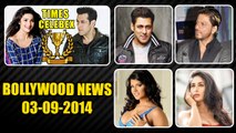 Bollywood News | Salman Khan, Alia Bhatt Ranked Bollywood No.1 Celebs | 03rd September 2014