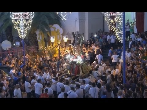 Gricignano (CE) - Festa S.Andrea 2014, il rientro della statua (02.09.14)