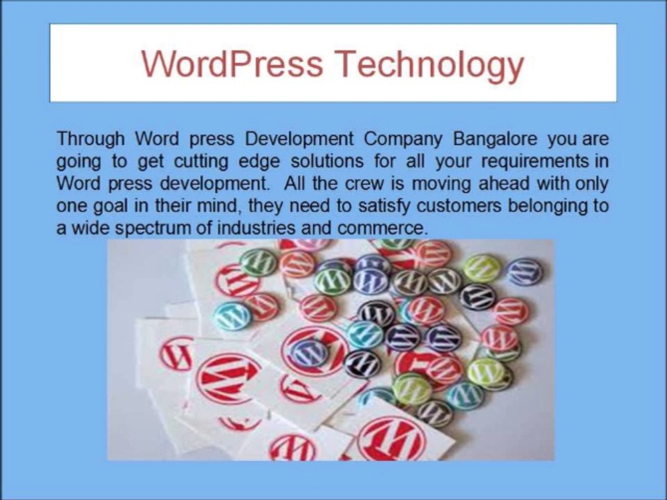 Wordpress Website Development Company Bangalore