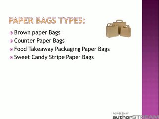 Brown & White Paper Carrier Bags