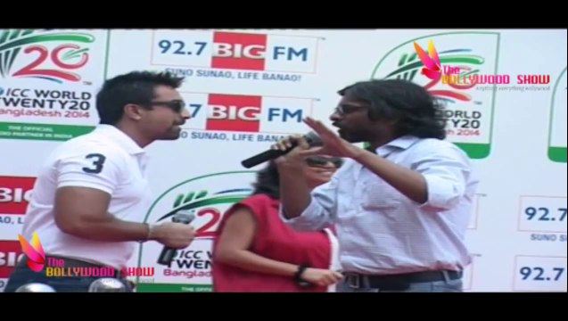 ICC Twenty 20 World Cup Trophy Unveils By Bigg Boss 7 Contestant Ajaz Khan