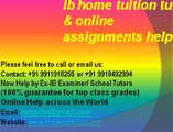 ib home tutor & online assignments help