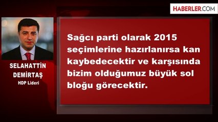 Demirtaş'tan CHP'ye Birleşme Çağrısı