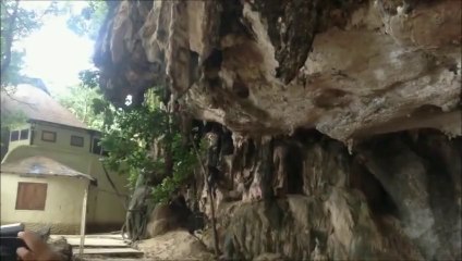 Thai Monkey Man Freestyle Climbs Cliff