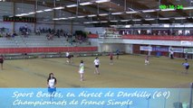 Premier tour F1, France Simple, Sport Boules, Dardilly 2014