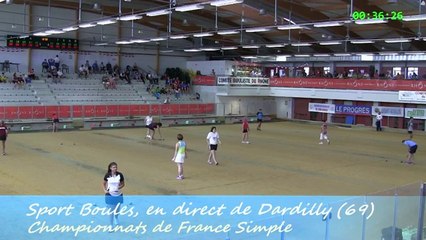 Premier tour F1, France Simple, Sport Boules, Dardilly 2014