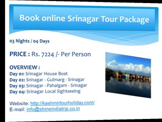 Packages for kashmir at best price