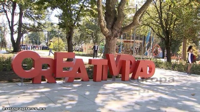 Emilio Botín inaugura los Jardines de Pereda y el nuevo túnel de Santander