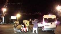 Mickey Mouse and Spongebob beat up driver in bizarre road rage incident