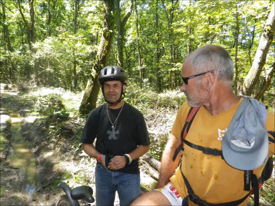 Balade en tandem VTT en forêt de Buzet