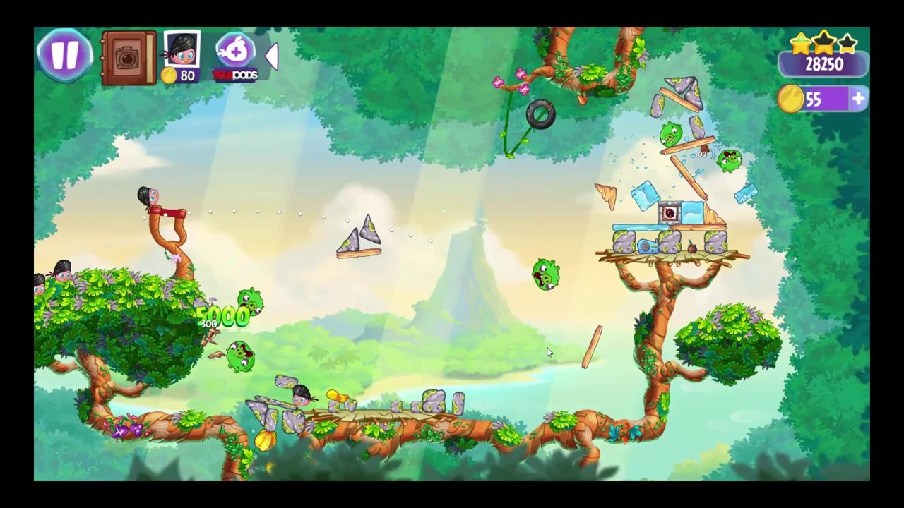 Soluce Angry Birds Stella 3 étoiles au niveau 8 à 11