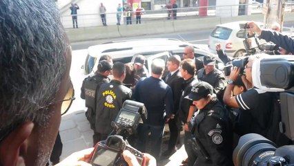 Patricia Moreira chega à delegacia para depor