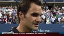 US Open 2014 - Roger Federer about his net game after 4th round win against Bautista Agut