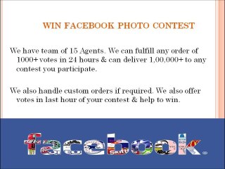 win facebook photo contest