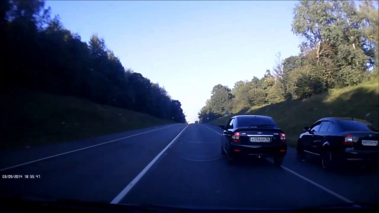 Crazy Double Car Crash in Russia