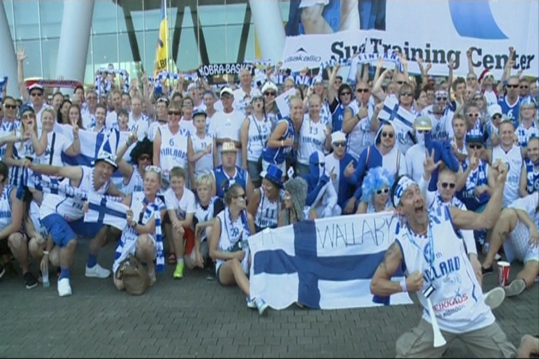 Aficionados, con la selección de Finlandia de Baloncesto
