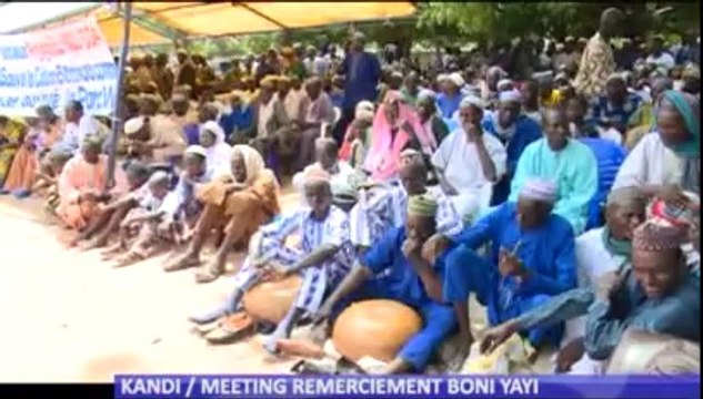 MEETING DE REMERCIEMENT A BONI YAYI
