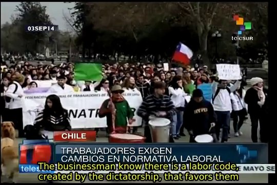 Chilean workers demand change of Pinochet era labor law