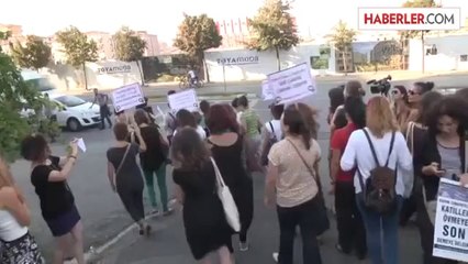 Sefaköy'de kadına şiddete karşı eylem