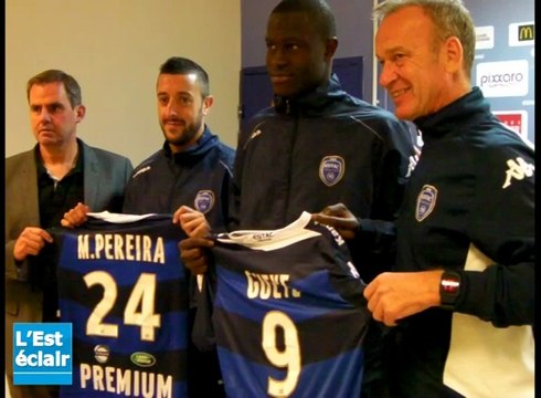 L'Estac présente ses nouvelles recrues : Babacar Guèye et Jonathan Martins Pereira